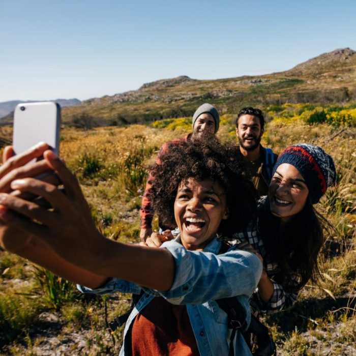 People taking photos from cellphone