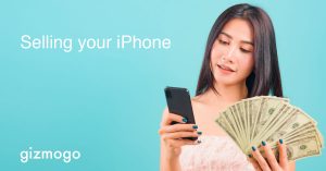 A lady wondering how to sell iPhone on Gizmogo