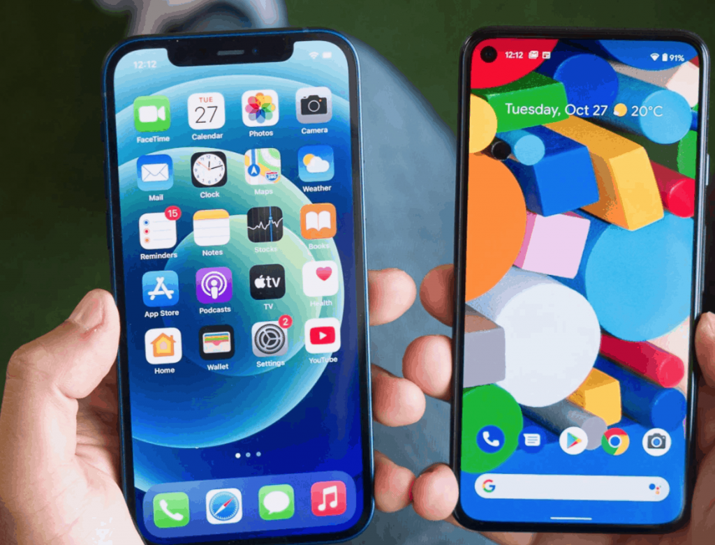 Google-Pixel-5-vs-iPhone-12